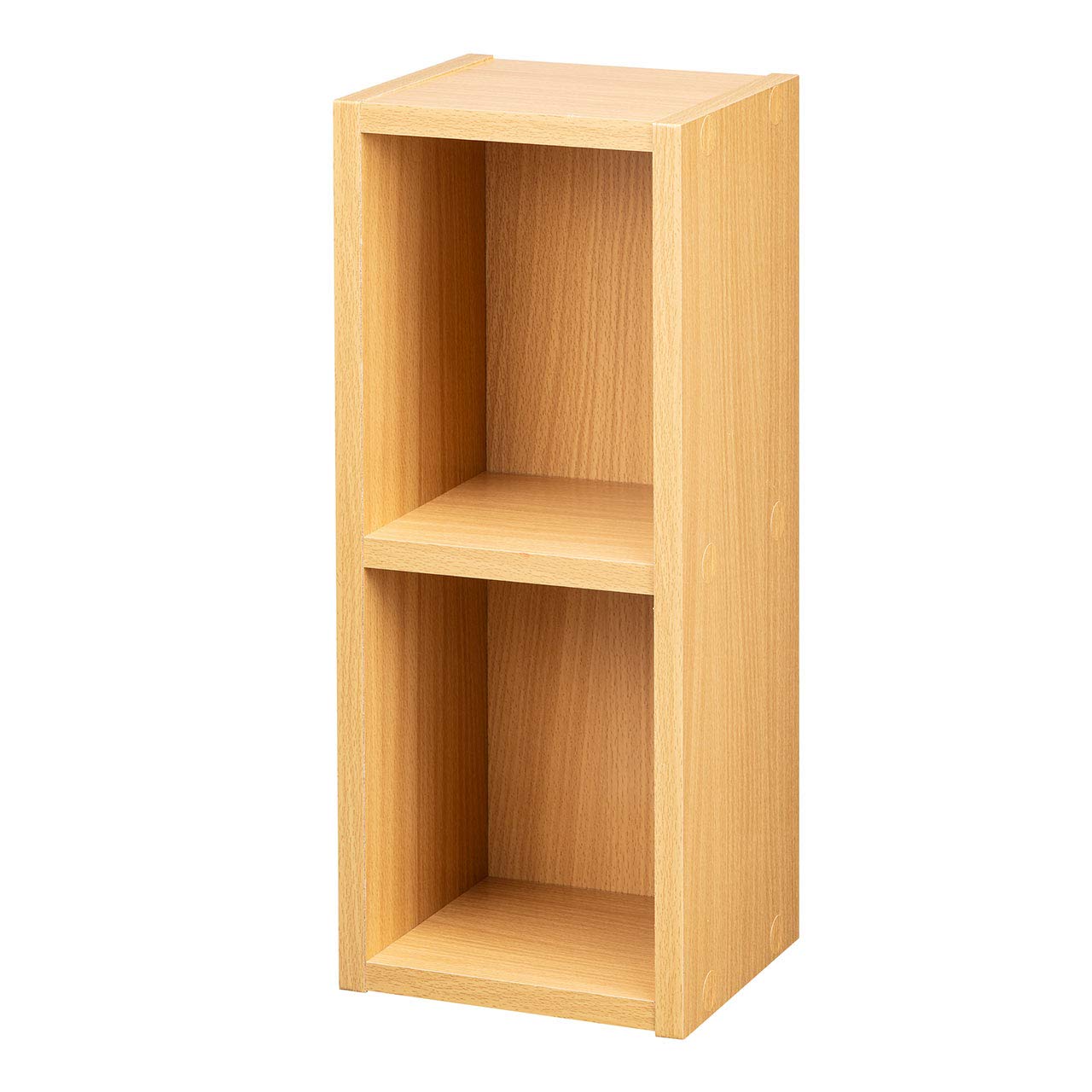 Amazon.co.jp: イーサプライ CDラック DVDラック 2段 木製 横置き 縦